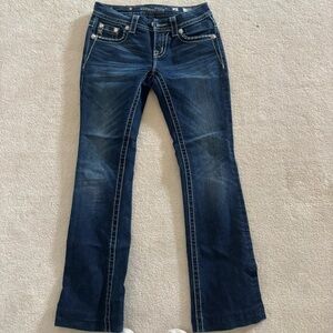 Miss Me Dark Blue Flare Jeans